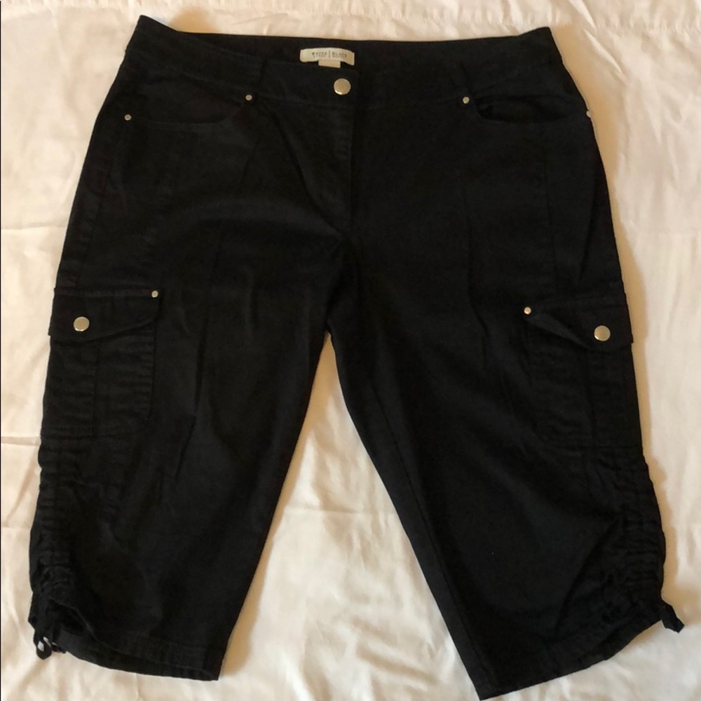 White House Black Market Black capris